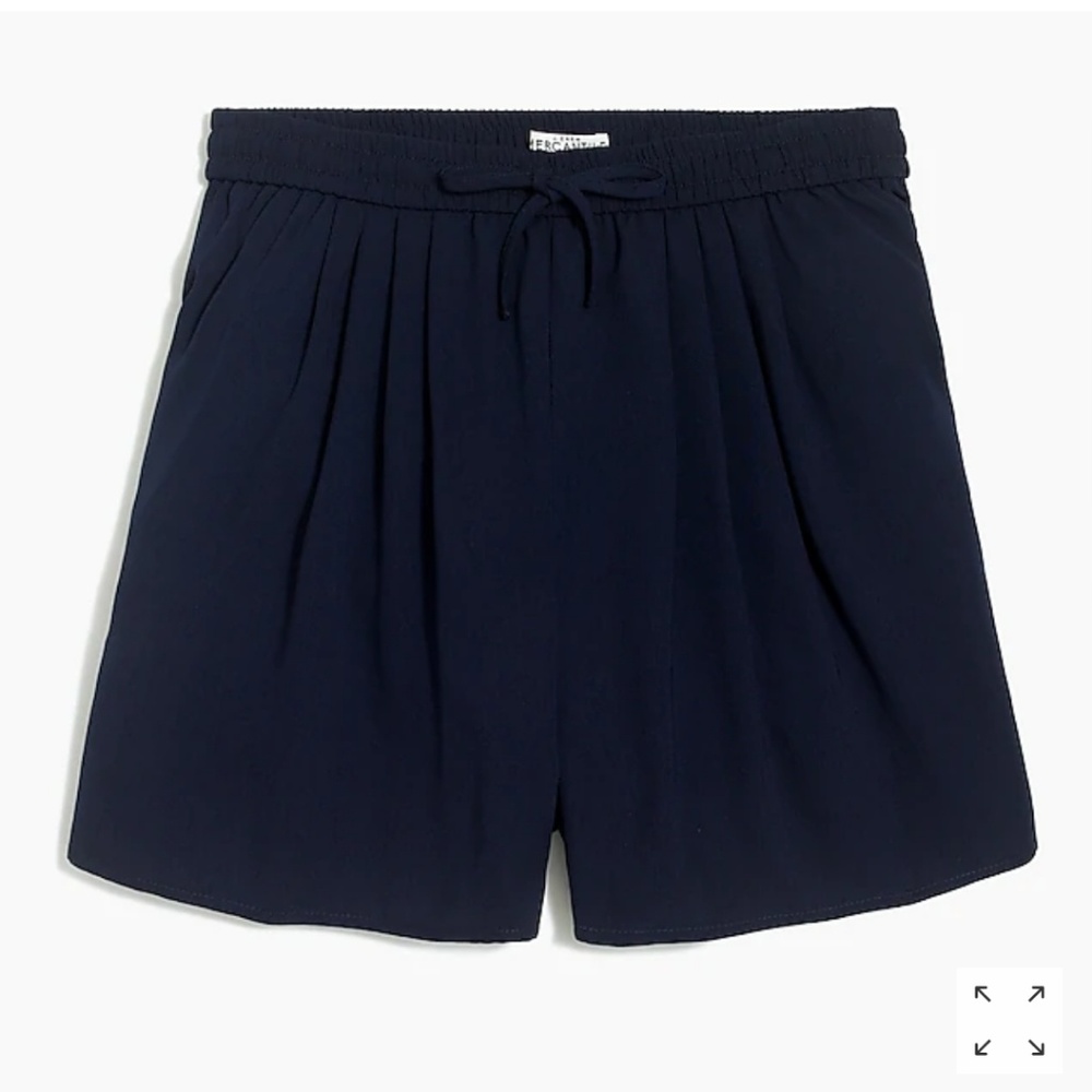 New J. Crew Navy Blue Pull on Shorts- Size M